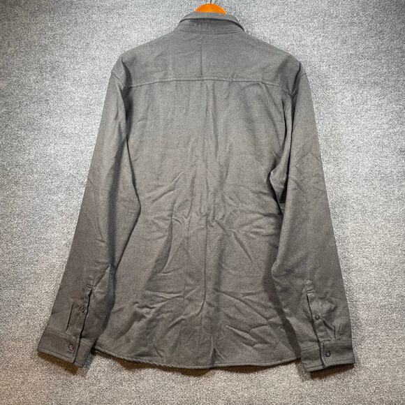 Tank Farm & Co. Zip Up Shirt Men's XXL Gray Long Sleeve NWT Chest Pockets Thick - Picture 13 of 14
